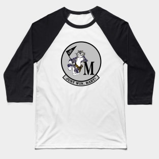 F-14 Tomcat - Just Win, Baby - Silver - Clean Style Baseball T-Shirt